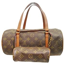 Louis Vuitton-Louis Vuitton Papillon 30 Monogram Tote Bag-Brown