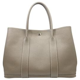 Hermès-Sac à main Hermes Garden PM Negonda Etoupe D Stamp-Beige,Taupe