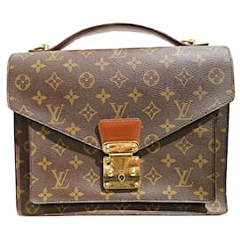 Louis Vuitton-Louis Vuitton Monogram Monceau 28 Handbag-Brown