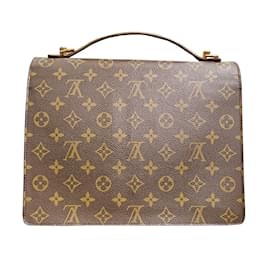 Louis Vuitton-Louis Vuitton Monogram Monceau 28 Handbag-Brown