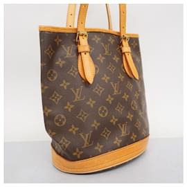 Louis Vuitton-Louis Vuitton Monogram Bucket PM Tote Bag-Brown