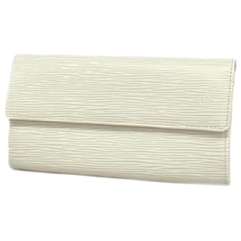 Louis Vuitton-Louis Vuitton Long Wallet Epi Portefeuille Sarah NM2 M6516J-Eggshell