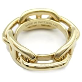 Hermès-Hermes Gold Plated Scarf Ring-Golden