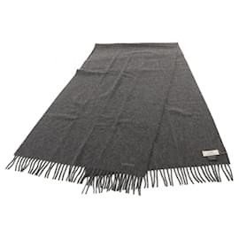 Hermès-Hermes Cashmere Stole in Gray-Brown
