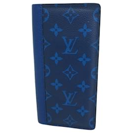 Louis Vuitton-Louis Vuitton Long Wallet Taiga Rama Portefeuille Brazza M30297-Blue
