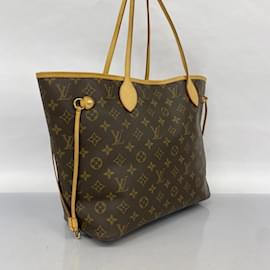 Louis Vuitton-Louis Vuitton Monogram Neverfull MM Tote Bag-Brown