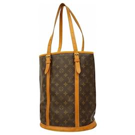 Louis Vuitton-Louis Vuitton Monogram Bucket GM Tote Bag-Brown