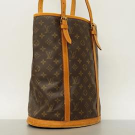 Louis Vuitton-Louis Vuitton Monogram Bucket GM Tote Bag-Brown