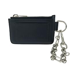 Balenciaga-Balenciaga Black Leather Business Card Case-Black