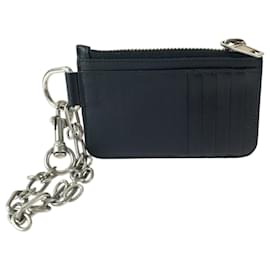Balenciaga-Balenciaga Black Leather Business Card Case-Black