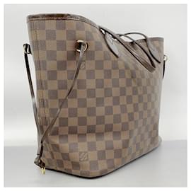 Louis Vuitton-Louis Vuitton Damier Neverfull MM Tote Bag-Damier ebene