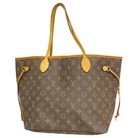 Louis Vuitton-Louis Vuitton Monogram Neverfull MM Tote Bag-Brown