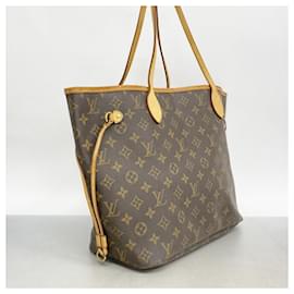 Louis Vuitton-Louis Vuitton Monogram Neverfull MM Tote Bag-Brown