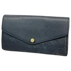 Louis Vuitton-Louis Vuitton Long Wallet Monogram Empreinte-Black