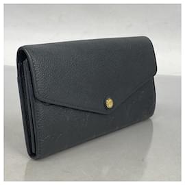 Louis Vuitton-Louis Vuitton Long Wallet Monogram Empreinte-Black