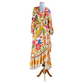 Farm Rio Viscose Dress Multi Color Multiple colors