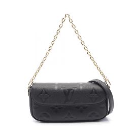 Louis Vuitton Wallet on Chain Ivy Monogram Empreinte Noir Handbag Black