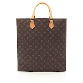 Louis Vuitton-Louis Vuitton Sac Plat Tote Bag-Brown,Monogram
