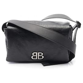 Balenciaga-Balenciaga Monaco Flap S Shoulder Bag-Black