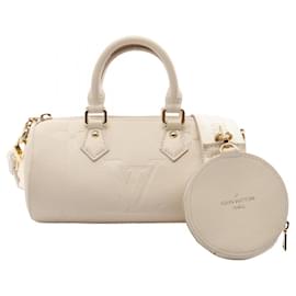 Louis Vuitton-Louis Vuitton Papillon BB Monogram Empreinte Crème Handbag-Cream
