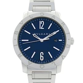 Bulgari-Bvlgari Men's Blue Stainless Steel Wristwatch-Other