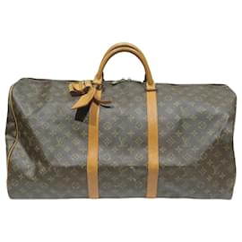 Louis Vuitton-Louis Vuitton Monogram Keepall Bandouliere 60-Brown,Other,Monogram