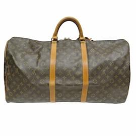 Louis Vuitton-Louis Vuitton Monogram Keepall Bandouliere 60-Brown,Other,Monogram