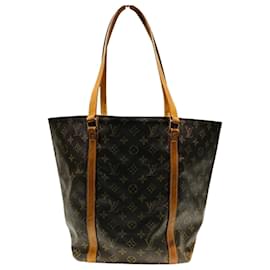 Louis Vuitton-Louis Vuitton Monogram Sac M51108 Tote Bag-Brown,Monogram