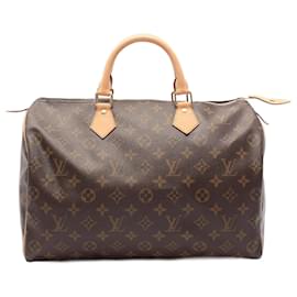 Louis Vuitton-Louis Vuitton Speedy 35 Monogram Handbag-Brown
