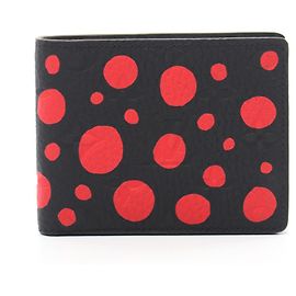 Louis Vuitton x Yayoi Kusama Geldbörse Schwarz Rot