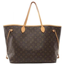 Louis Vuitton-Louis Vuitton Neverfull GM Monogram Tote Bag-Brown
