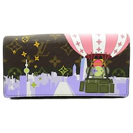 Louis Vuitton-Louis Vuitton Portefeuille Sarah Bi-fold Long Wallet-Brown