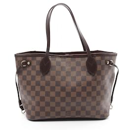 Louis Vuitton-Louis Vuitton Neverfull PM Damier Ebene Tote Bag-Brown