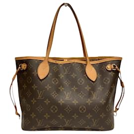 Louis Vuitton-Louis Vuitton Monogram Neverfull PM Tote Bag-Brown,Monogram
