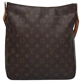 Louis Vuitton-LOUIS VUITTON Monogram Looping GM Shoulder Bag M51145 LV Auth 114403-Monogram