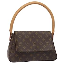 Louis Vuitton-LOUIS VUITTON Monogram Mini Looping Shoulder Bag M51147 LV Auth 110541A-Monogram