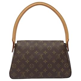 Louis Vuitton-LOUIS VUITTON Monogram Mini Looping Shoulder Bag M51147 LV Auth 110541A-Monogram