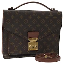 Louis Vuitton-LOUIS VUITTON Monogram Monceau 28 Hand Bag M51185 LV Auth 110154-Monogram