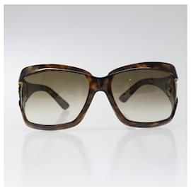 Gucci-GUCCI Interlocking Sunglasses plastic Brown Auth yk17310-Brown