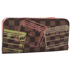 Louis Vuitton-LOUIS VUITTON Damier Trunk Zippy Wallet Long Wallet N63026 LV Auth 113831-Other