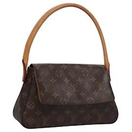 Louis Vuitton-LOUIS VUITTON Monogram Mini Looping Shoulder Bag M51147 LV Auth 110332-Monogram