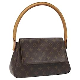 Louis Vuitton-LOUIS VUITTON Monogram Mini Looping Shoulder Bag M51147 LV Auth 112890-Monogram
