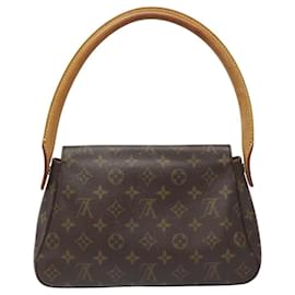 Louis Vuitton-LOUIS VUITTON Monogram Mini Looping Shoulder Bag M51147 LV Auth 112890-Monogram