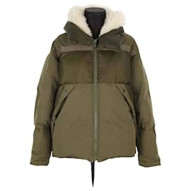 Yves Salomon-Khaki coat-Khaki