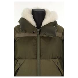 Yves Salomon-Khaki coat-Khaki