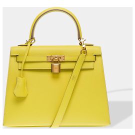 Hermès Borsa HERMES Kelly 25 in Pelle Gialla - 102503 Giallo