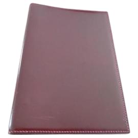Hermès-Hermès Dupré Lafon binder 16X23cm-Dark red