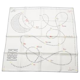 Hermès-Hermes Carré 70 In Pursuit of Dreams Silk Scarf-Multiple colors,Cream,Navy blue