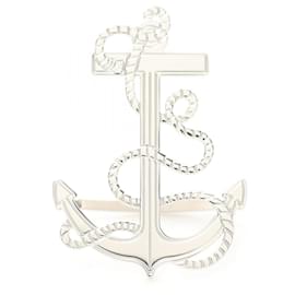 Hermès-Hermes Silver Scarf Ring-Silvery