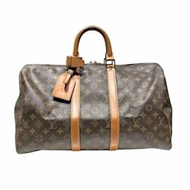 Louis Vuitton-Louis Vuitton Monogram Keepall 45 Boston Bag-Brown,Other,Monogram